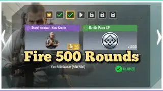 Call Of Duty Mobile Fire 500 Rounds Task Complete