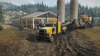SnowRunner - Peterbilt - heavy cargo gameplay