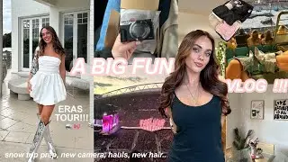 A BIG FUN VLOG!! eras tour, new hair, hauls & lots of chatting!!!! | Mescia Twins