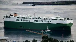 Wallenius Wilhelmsen's MV TRAVIATA first visit in Papeete Tahiti