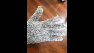 NoCry Cut Resistant Gloves - Ambidextrous, Food Grade, High Performance Level 5 Protection. Siz...