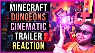 🤯 MINECRAFT DUNGEONS CINEMATIC TRAILER REACTION! 🧊 Kazrisk Reacts