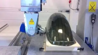 Ny Plast AS - 5-akse CNC fresing av 5mm polykarbonat, programmert i Tebis