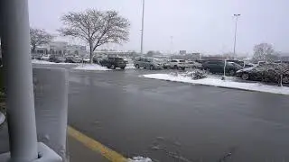 Akron Hit with First Big Snowfall of 2020