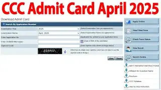 CCC May Exam 2025 CCC May 2025 Admit Card CCC May Exam Date 2025 CCC May Exam 2025 Admit Card