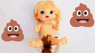 BABY ALIVE MANU FICA COM DOR DE BARRIGA E FAZ MUITO COCÔ 💩💩💩 - TURMINHA DA JULINHA KIDS