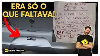 SEQUESTRO DE PLACAS DE VEICULOS | ESSE É O NOVO GOLPE - Saiba como evitar | 📺225