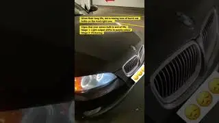 Signs that your #xenon #HID bulbs are #burntout or approaching #EOL #bmw #E90 #E92 #cars #DIY #howto