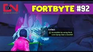 FORTBYTE #92 Accessible By Using Rock Love Spray Near A Lavafall - Fortnite season 9