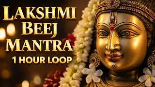 Lakshmi Beej Mantra 1 Hour Loop | Om Shreem Mahalakshmyai Namah | Wealth & Prosperity Mantra