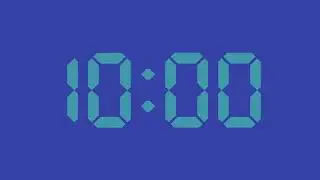 15 minutes countdown timer for workout with alarm on the end