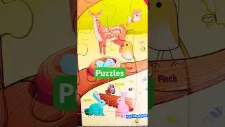 Kids Learning Puzzle 🧩 | Cute Forest Animals #puzzle #shorts