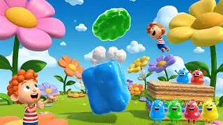 Fall Guys Jelly Runner Rod&oacute; Sobre una Plataforma | Canciones Infantiles y Rimas para Ni&ntilde;os