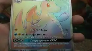 Ultra rare dragonite GX rainbow review