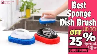 Best Sponge Dish Brush Bathroom Kitchen Window Toilet Scrubber Cleaner 2020