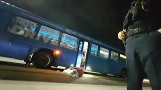 Largo Police Department arriving to investigate homeless woman. Rough video.