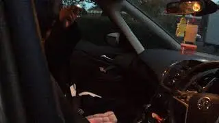 Aurea having a temper tantrum in the car
