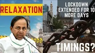 BREAKING NEWS | TELANGANA MAI 10 DIN KE LIYE LOCKDOWN KO BADHA DIYA GAYA HAI RAHAT 6AM SE 6PM TAQ