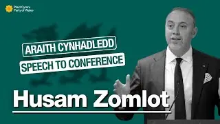 Araith Husam Zomlot, Llysgennad Palesteina/Palestinian Ambassador - Plaid Cymru Conference 2024