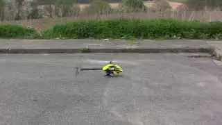 microHELIS.de AiXel 465T - First flight with crash after tail failure