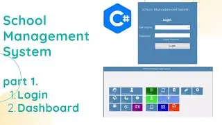 How to design Login Form and Dashboard ( School Management System) in C#
