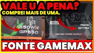FONTES GAMEMAX | AVALIA&Ccedil;&Atilde;O DE QUEM COMPROU: GAMEMAX GP 650 e  GAMEMAX GP 750