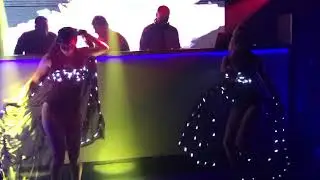 Led and Podium Dancers at Aura