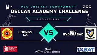 LOONGS CA Vs NSC HYDERABAD | 25 OVERS MATCH | DECCAN ACADEMY CHALLENGE SEP 2024