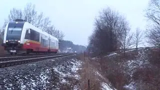 SA133-005 z pociągiem osobowym | Starogard Gdański, 29.01.2019