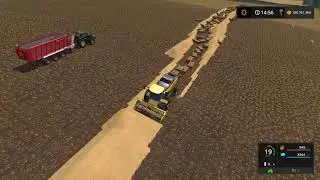 UBER Mega Straw Swath ! Baling with NH Self Propelled Baler
