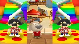 Tag With Ryan vs Talking Tom Gold Run Hawaii Ryan vs Talking Ben With Combo Panda Van New Mission!