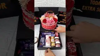 Surprise box with money cake ❤️✨ #birthdaygift #surprisebox #moneycake