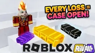 EVERYLOSE IN RANKED GAME I OPEN A SKIN CASE IN RIVALS - ROBLOX