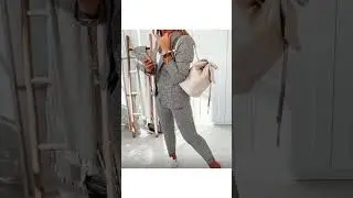 Plaid Print Blazer Coat & Drawstring Pants Set