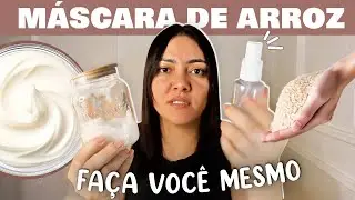 Como fazer Máscara de Arroz COREANA  em  DUAS VERSÕES a Natural e a Aditivada  em CREME +Tônico #fyp