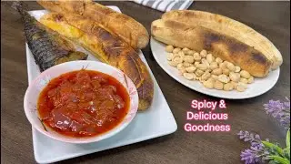 HOW TO ROAST PLANTAIN ON A STOVE TOP | HOT SAND | BOLE | STREET FOOD | @SpicyDeliciousGoodness
