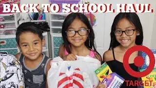 BACK TO SCHOOL TARGET SUPPLIES HAUL (4th, 3rd & 1st grade) | TEAMYNIGUEZ