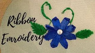 How To Do Starting And Ending Knot In Ribbon Embroidery | Ribbon Embroidery For Beginners