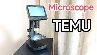 HD Digital Microscope with 50 1000X Magnification, 8 LED Illumination, 2MP Lens  temu