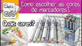 Como escolher as cores de Marcadores? Le Plume - Sketch Crás