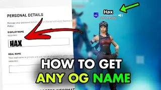 How To Get Any OG Epic Name (Working 2021) 🔥 #shorts