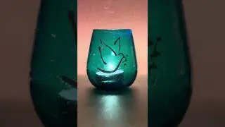 Turquoise Peace Light with flame