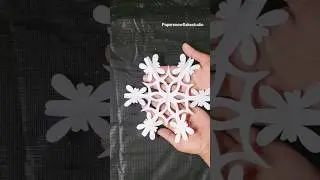 Snowflake ❄️#diy #ytshorts #beautiful paper craft #christmascraft #homedecor #paper Snowflake