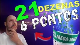 MEGA SENA 21 DEZENAS Garante 6 pontos, Acertando 2 grupos ( passo a passo )