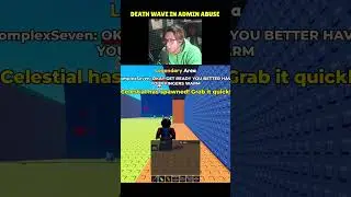 DEATH WAVE IN ADMIN ABUSE BRAINROT TSUNAMI! #roblox