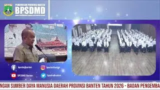 PEMBUKAAN PELATIHAN PADA BPSDMD PROVINSI BANTEN TAHUN 2026