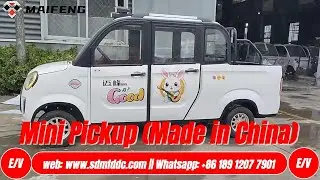 2024 Cheap Price Made in China Mini Low Speed Electric Pickup 4x4 AWD 4 Seat and 4 DoorPure Electric