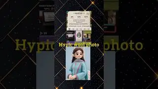 Hypic Wool Photo Effect 😍 | Viral AI Cartoon Look #videoediting #editingtips