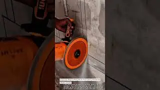 Concrete Wall Cutting Work Tool Using Handheld Angle Grinder #worktool