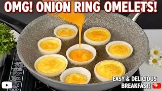 5 Mins Viral Onion Ring Egg Hack | Must Try Recipe 🍳